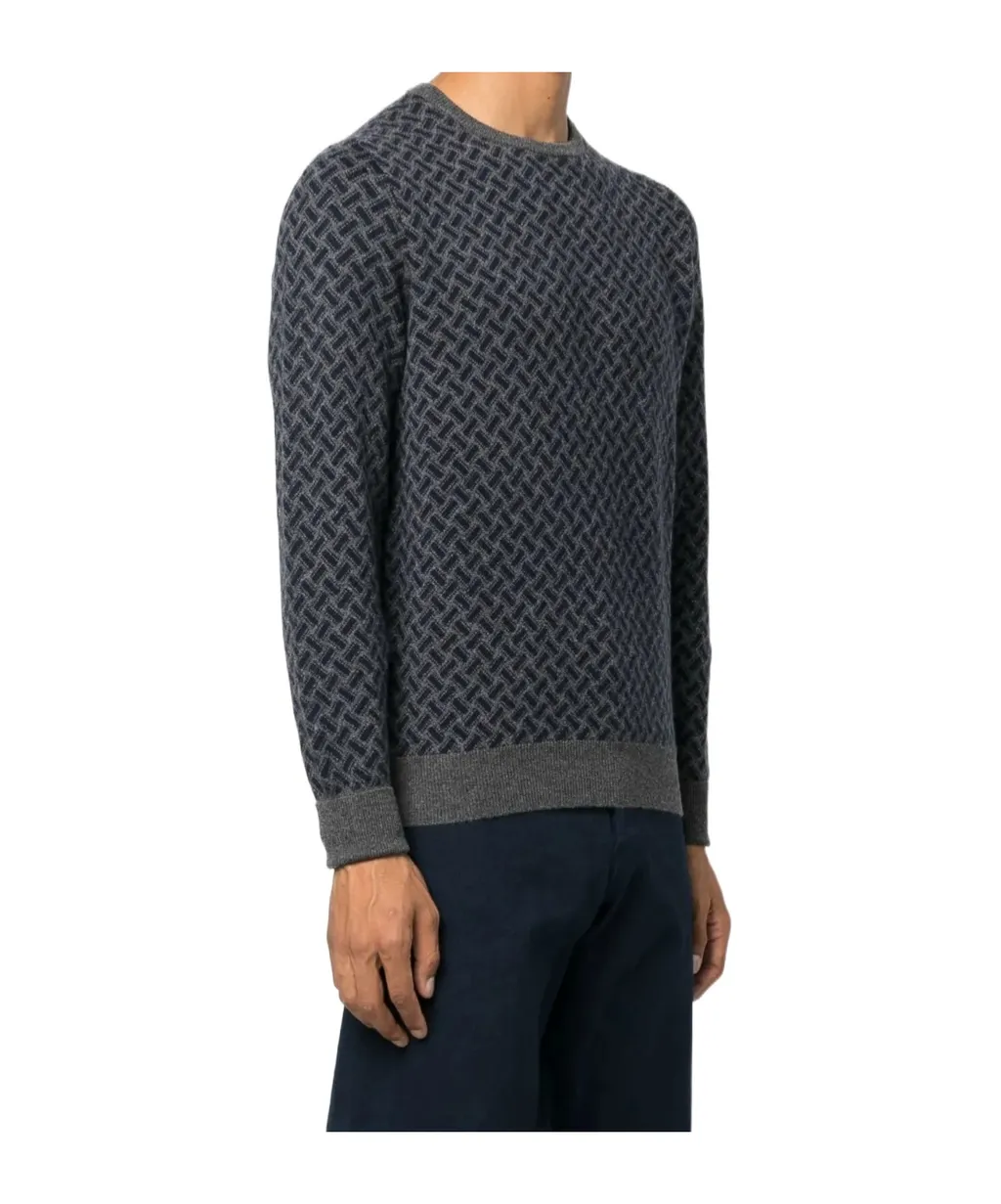Patterned-Jacquard Cashmere Jumper