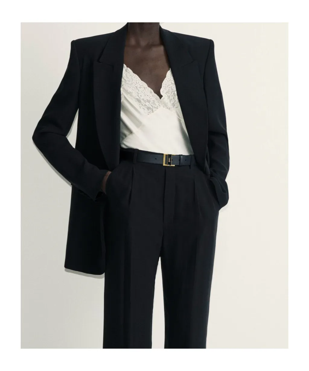 Saint Laurent Single-Breasted Long-Sleeved Jacket
