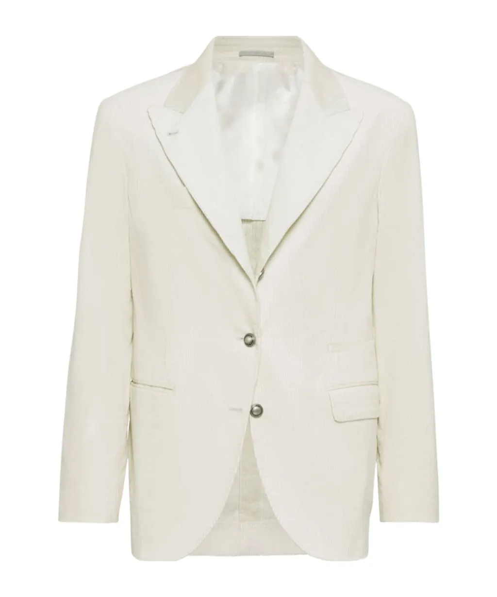 Single-Breasted Corduroy Blazer