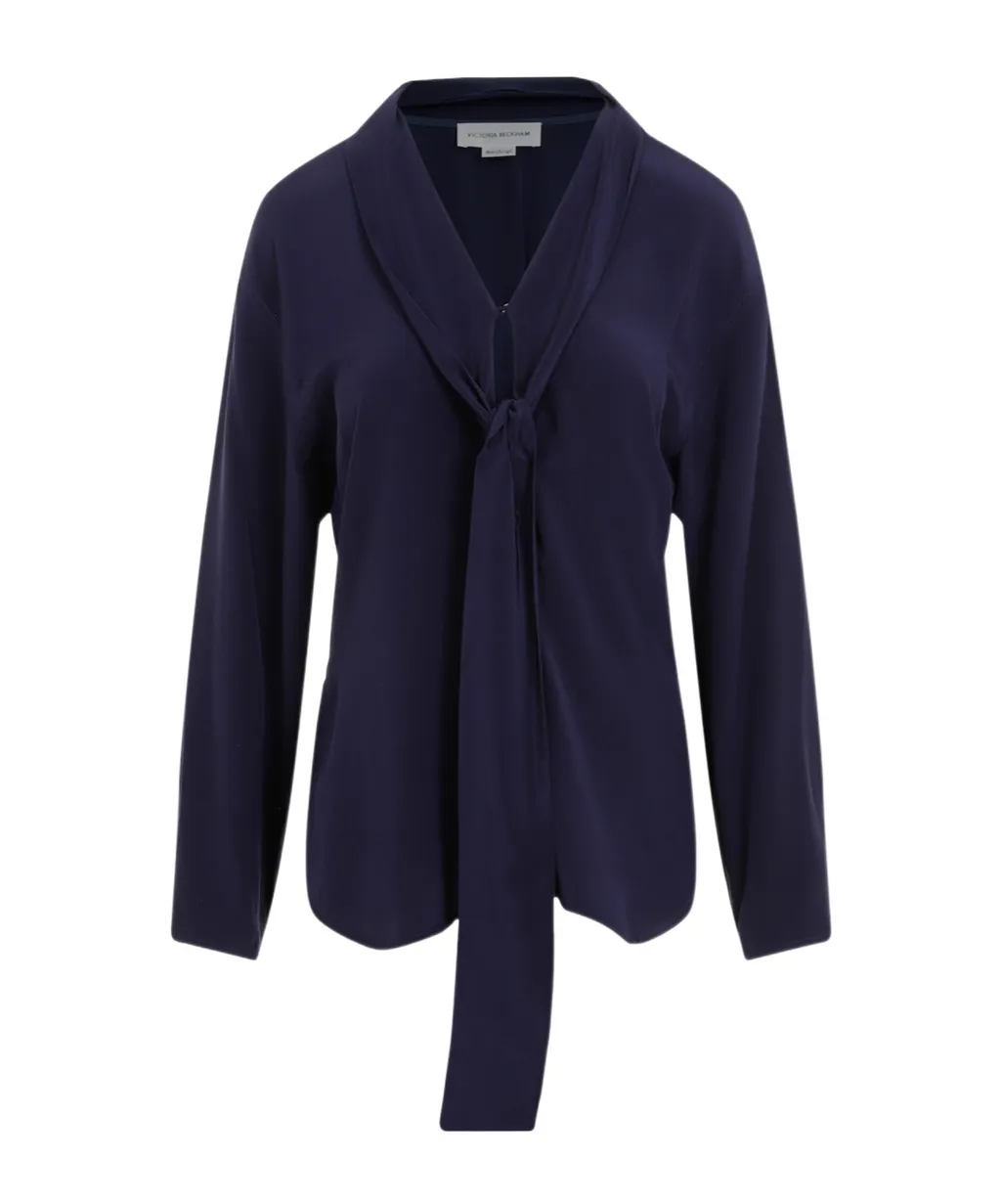V-Neck Scarf Shirt