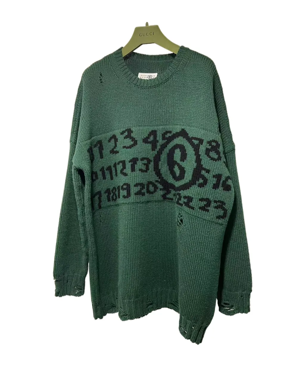 Intarsia-Knit Logo Jumper