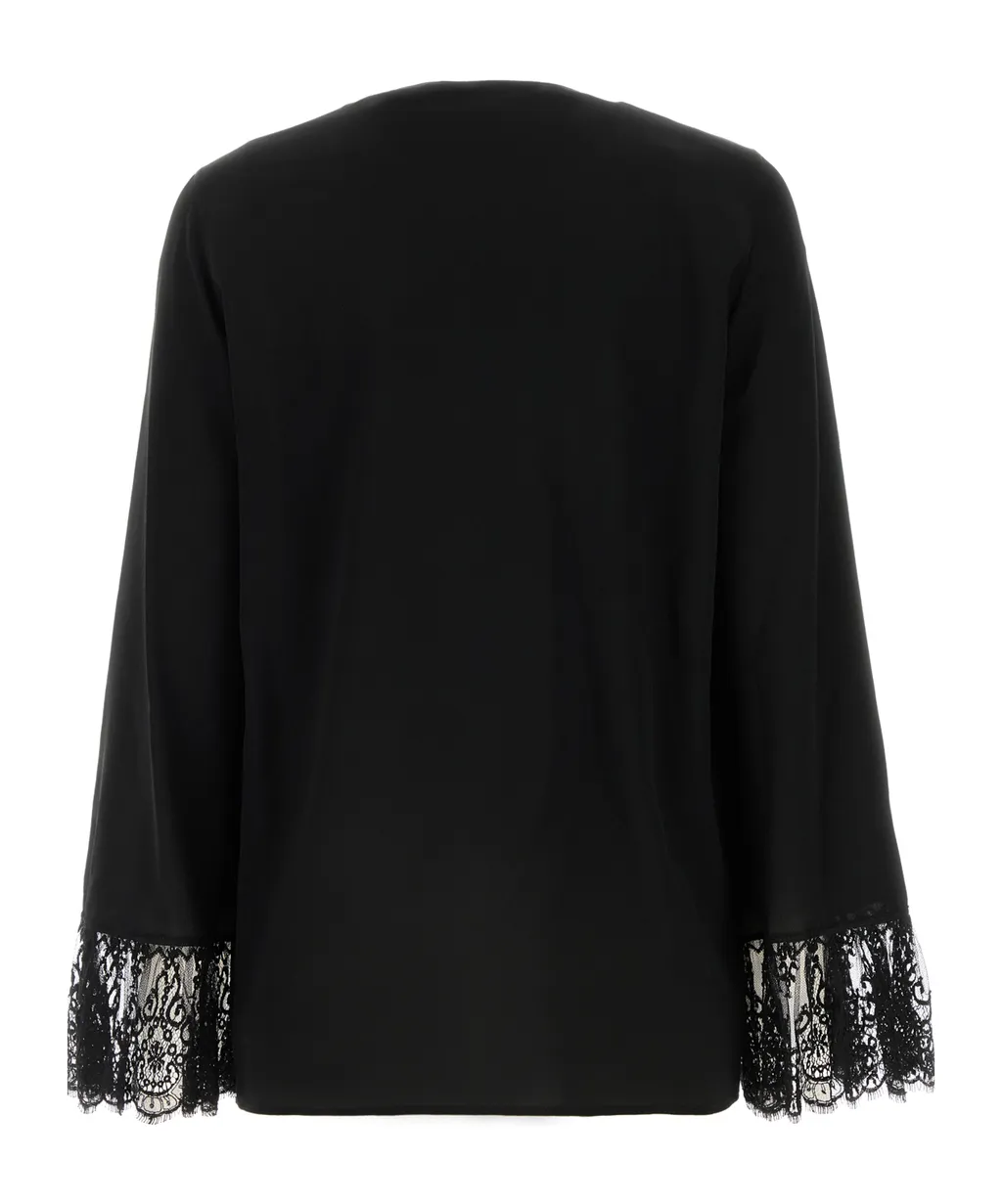 Lace-Detailing Blouse