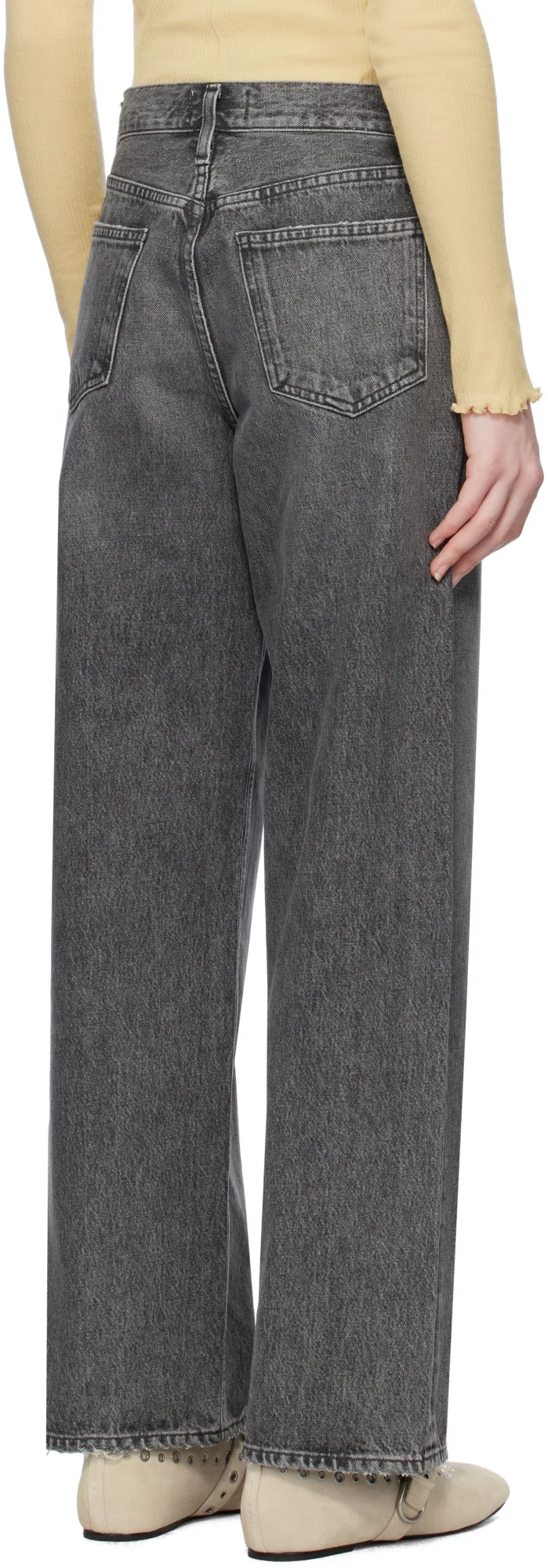 Agolde Low Rise Wide-Leg Jeans