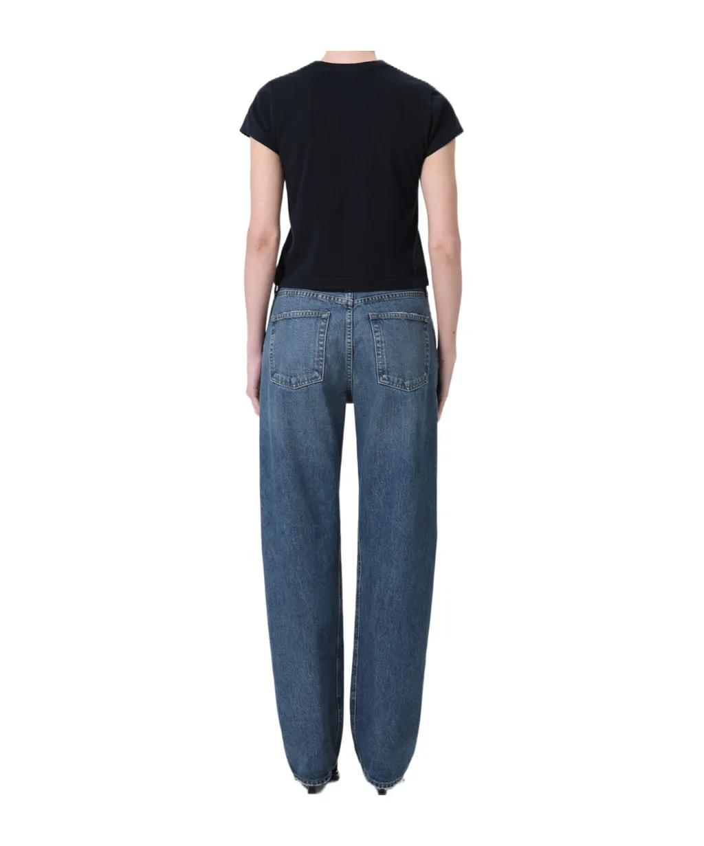 Agolde Kelly High-Rise Straight-Leg Jeans