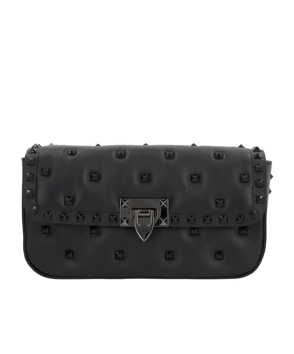 Valentino Garavani Rockstud Foldover Top Shoulder Bag