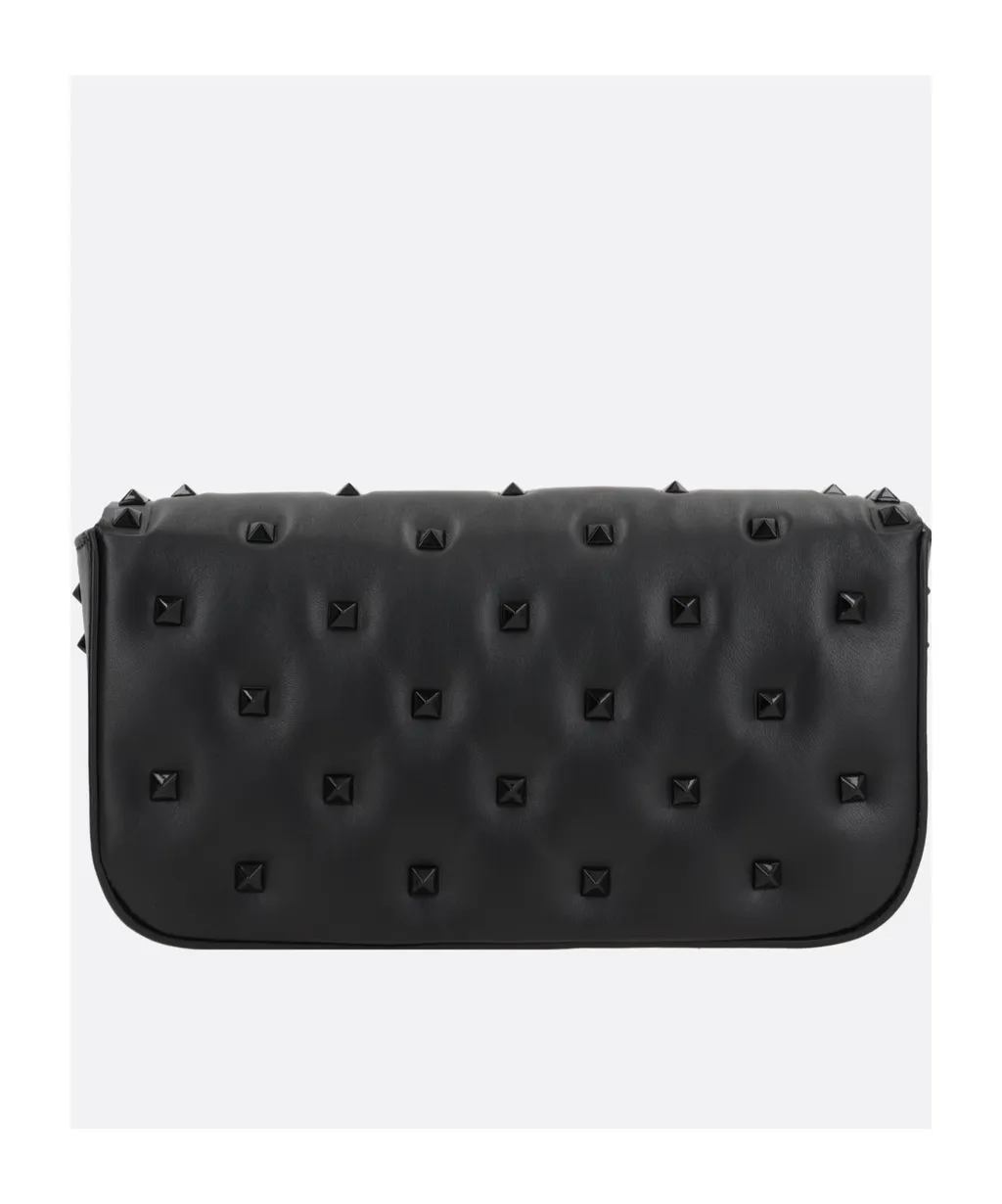 Valentino Garavani Rockstud Foldover Top Shoulder Bag