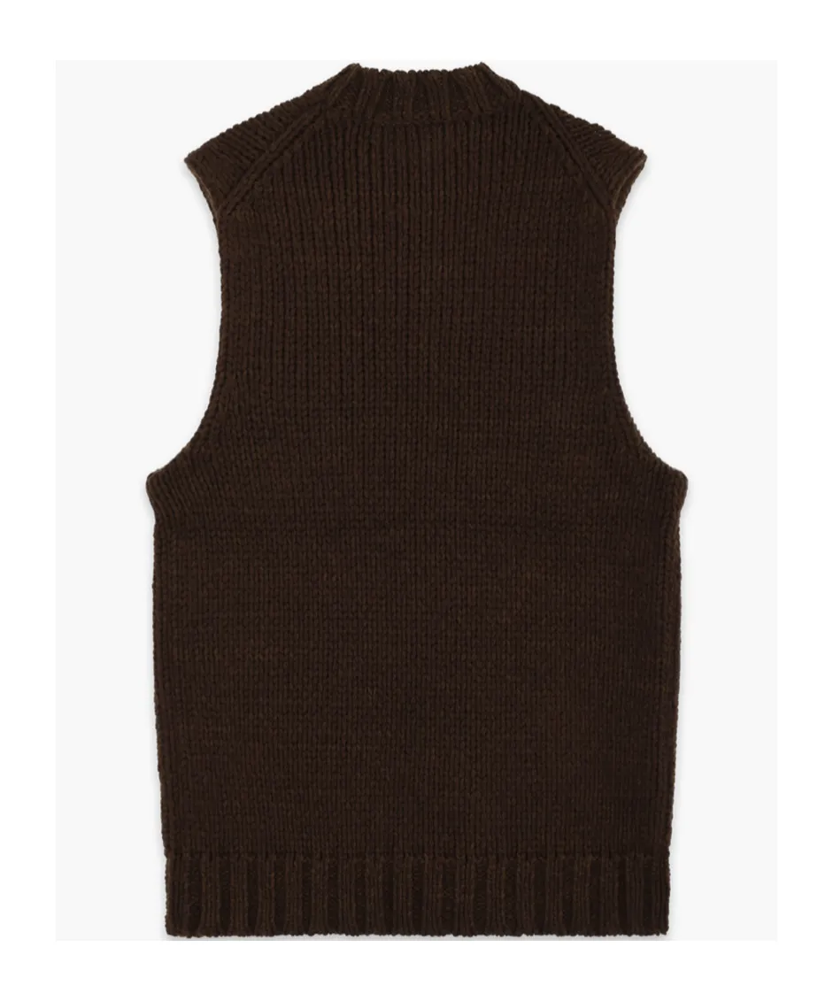 Sleeveless Wool Sweater