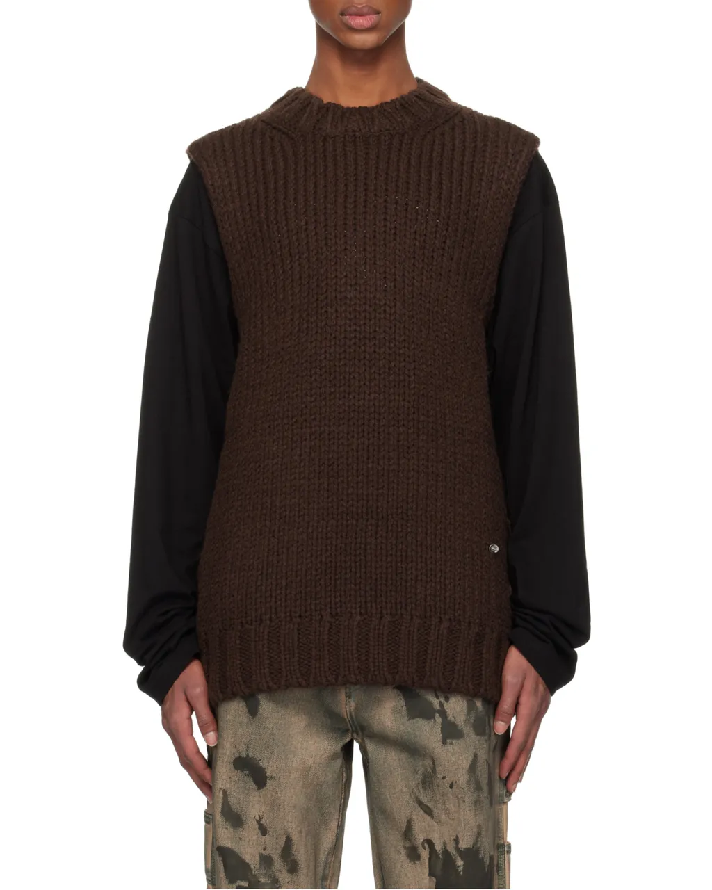 Sleeveless Wool Sweater