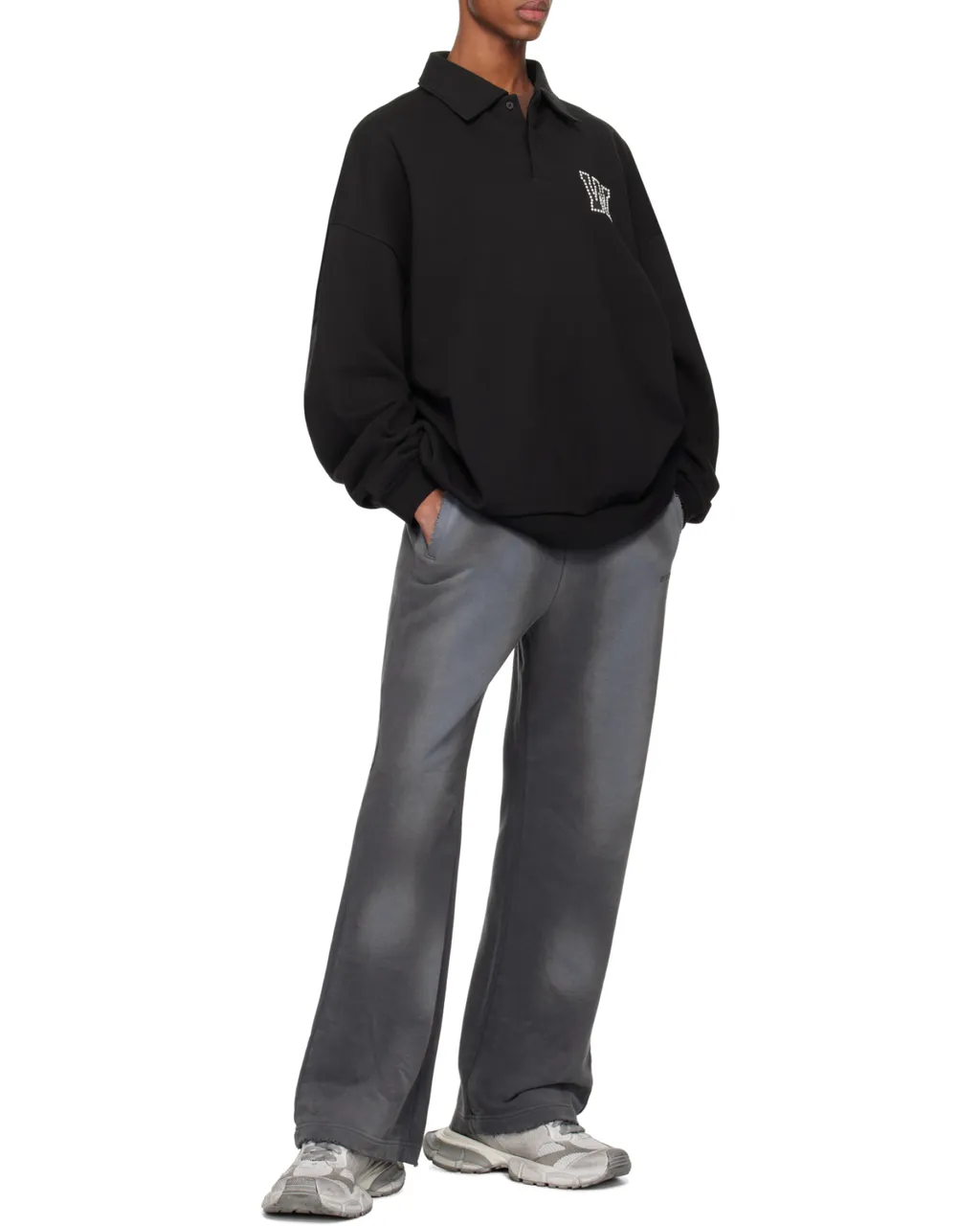 Long-Sleeved Sports Polo Shirt