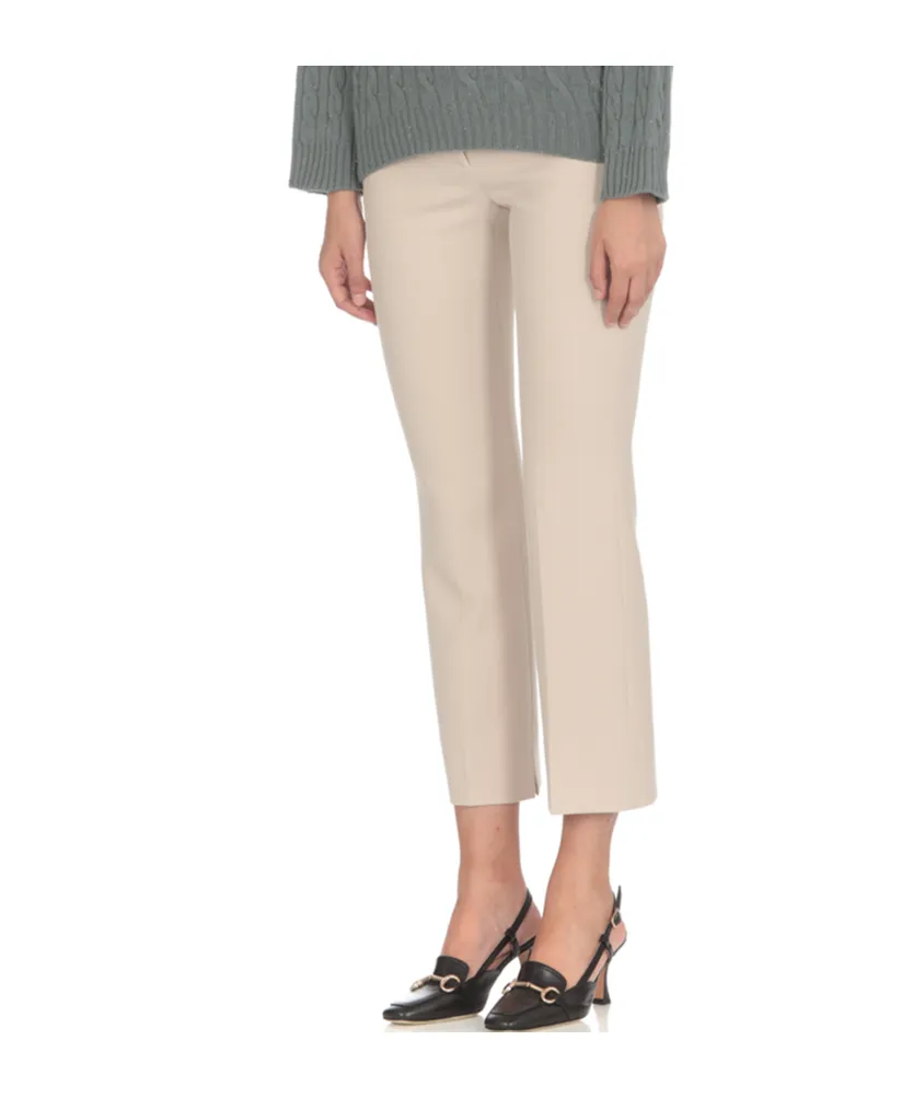 Peserico High Waist Pressed Crease Trousers