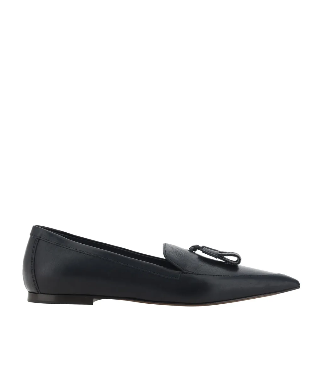 Brunello Cucinelli Pointed Toe Slip-On Ballet Flats