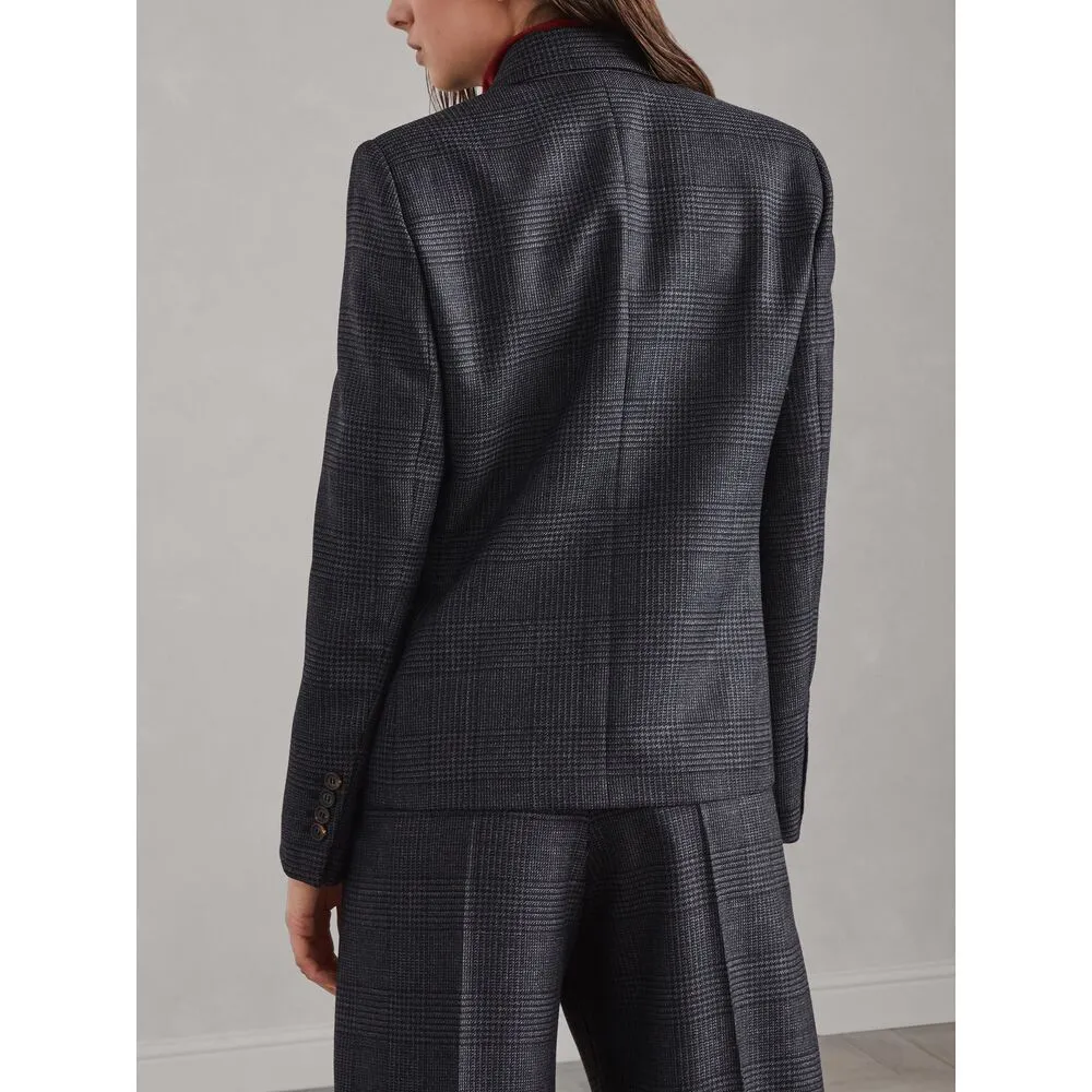 Check-Pattern Blazer