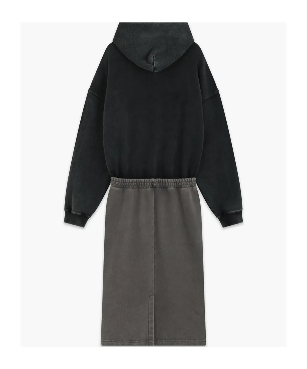 Layered Hooded Dress
