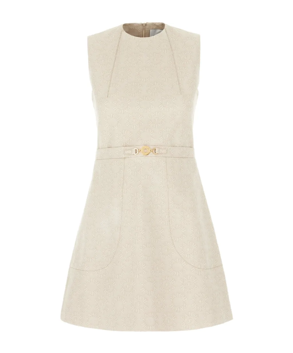 Patou Coin Plaque Detailed Sleeveless Dress