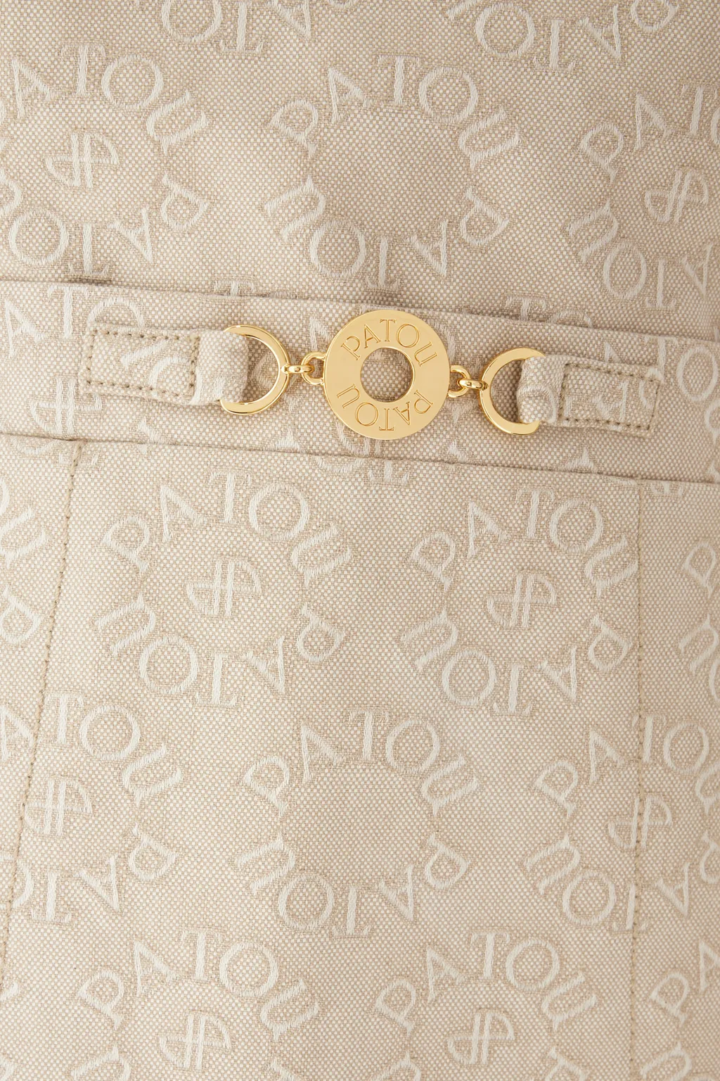 Patou Coin Plaque Detailed Sleeveless Dress