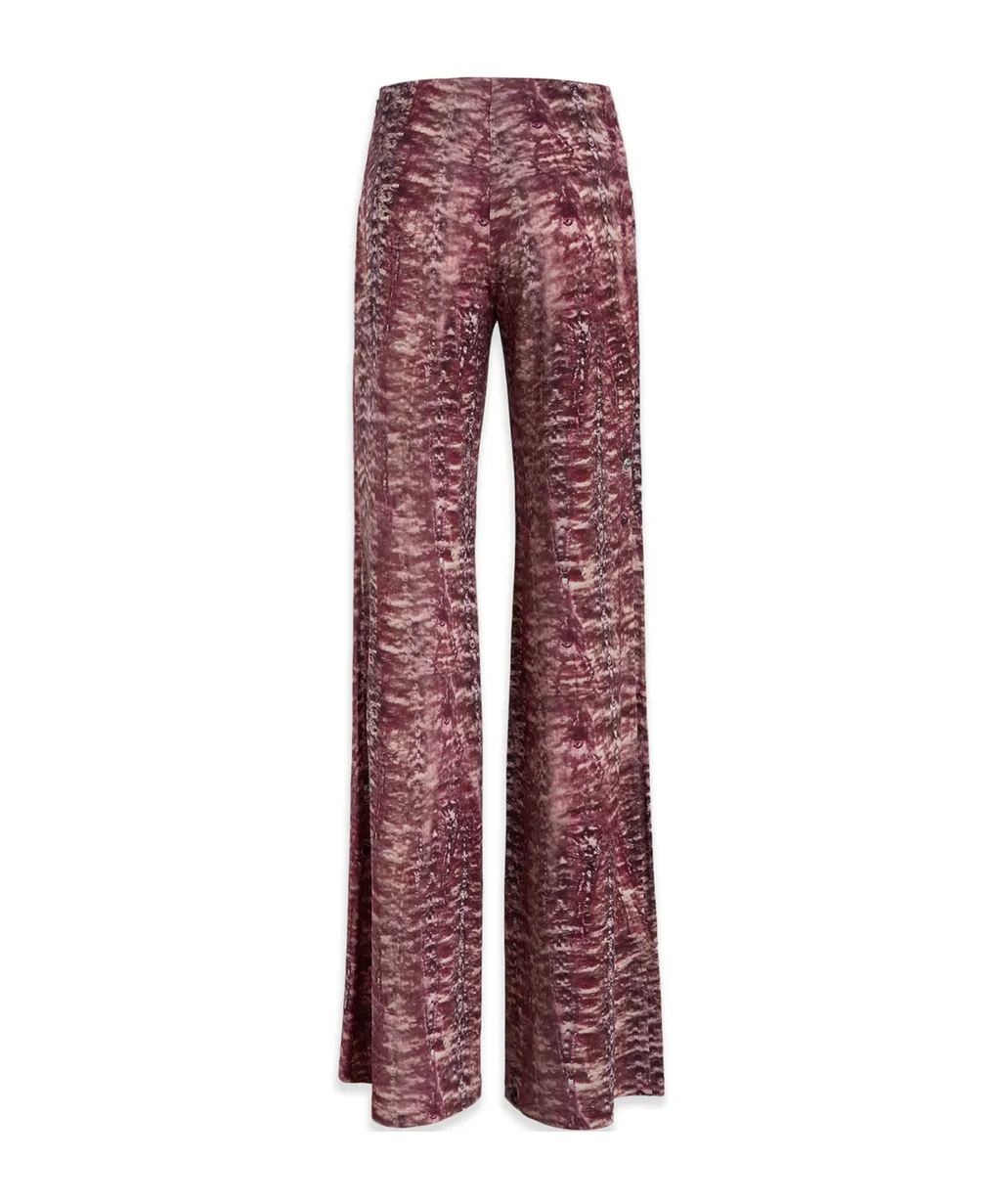 Alberta Ferretti Graphic Printed Wide-Leg Trousers