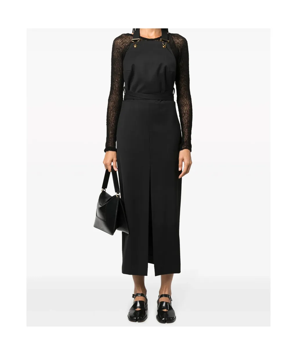 Patou Cut-Out Sleeveless Pinafore Dress