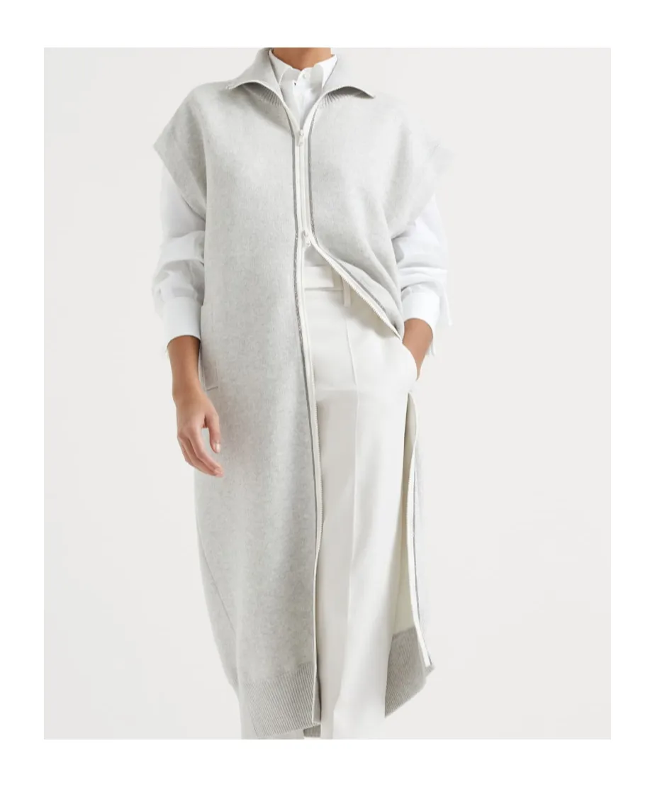Long Knitted Vest