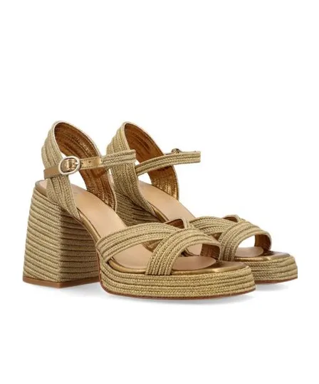 CastaÑEr Valle Interwoven Metallic Slingback Sandals