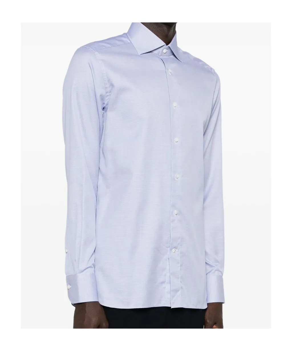 Pattern-Jacquard Shirt