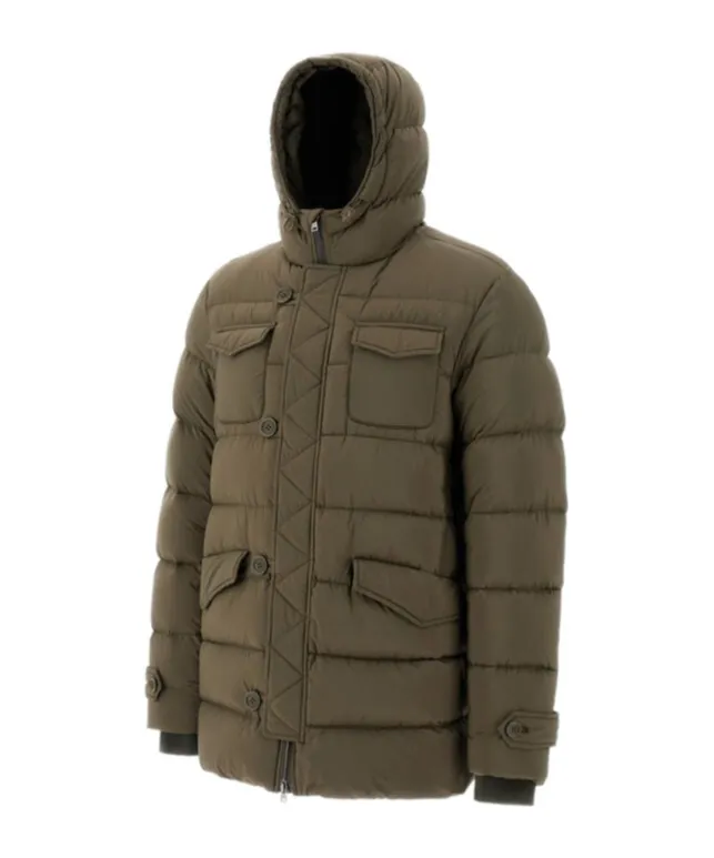 Herno Long-Sleeved Hooded Padded Jacket