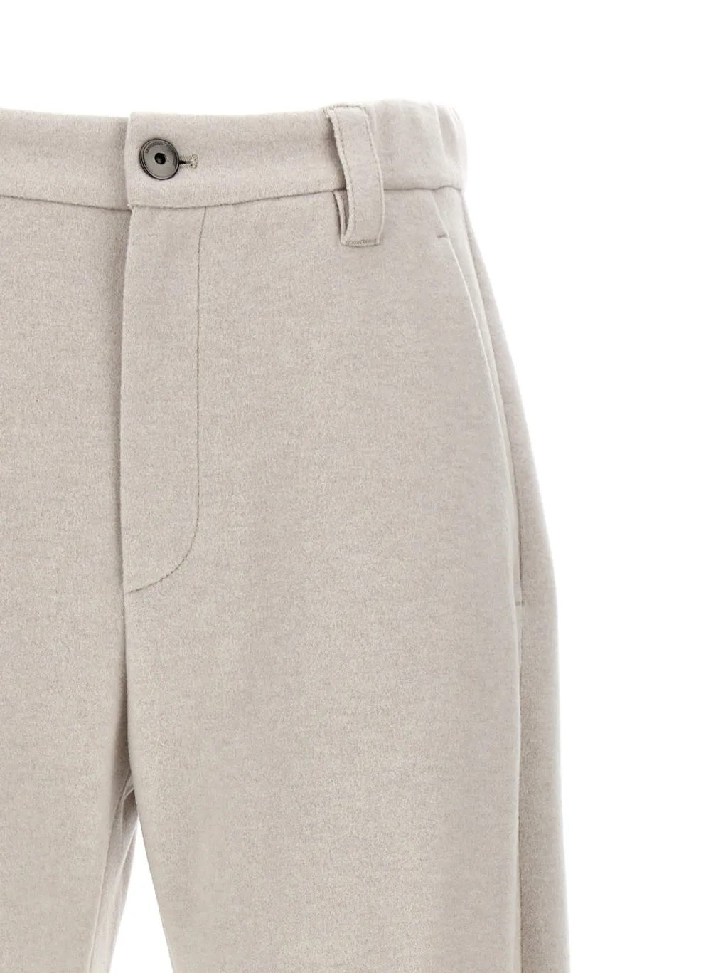 Brunello Cucinelli Buttoned Edged Hem Trousers
