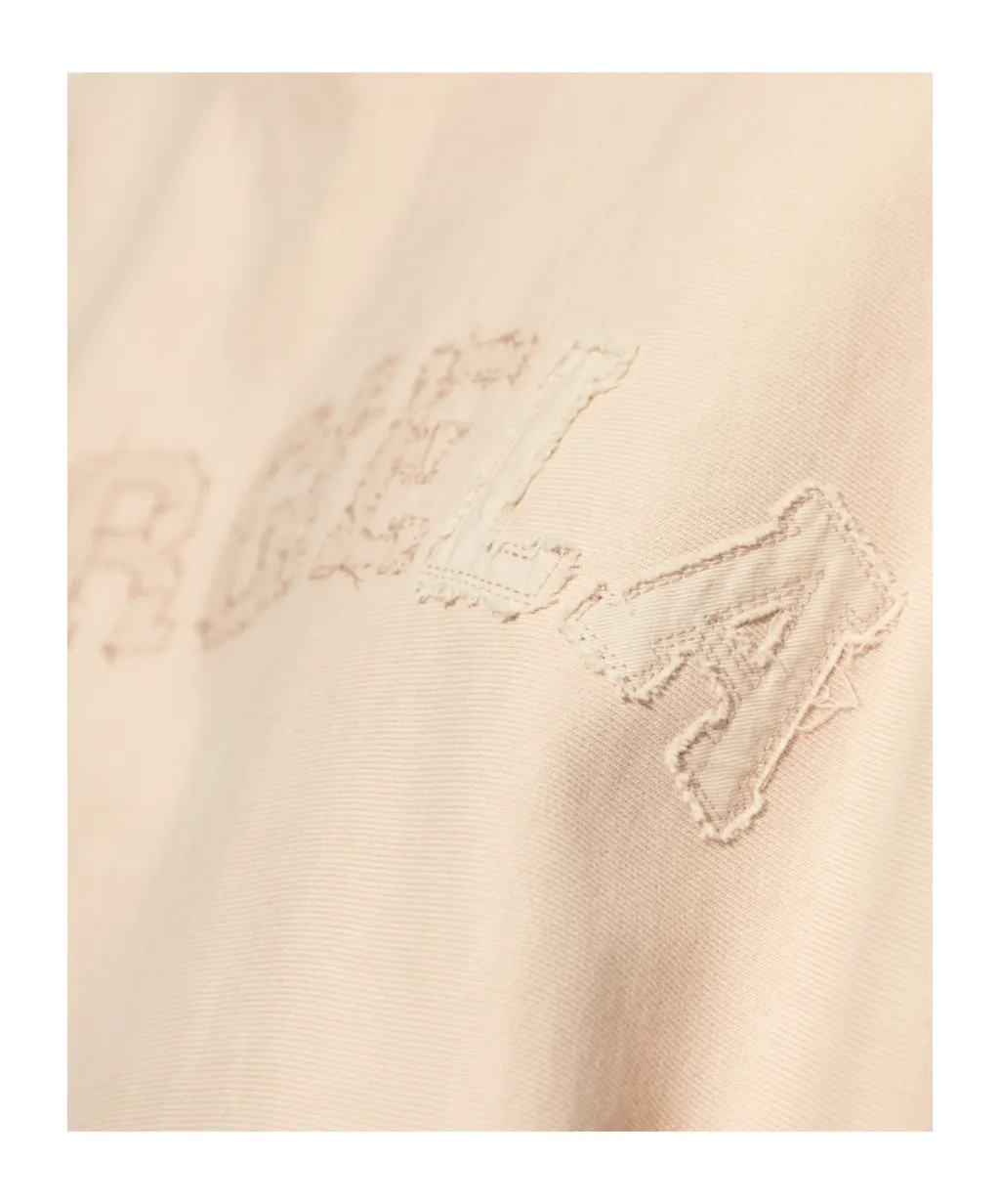 Maison Margiela Logo Embroidered Long-Sleeve Hoodie