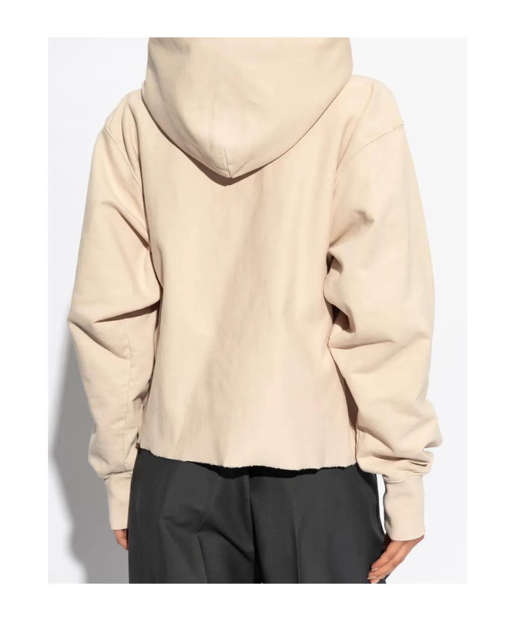 Maison Margiela Logo Embroidered Long-Sleeve Hoodie