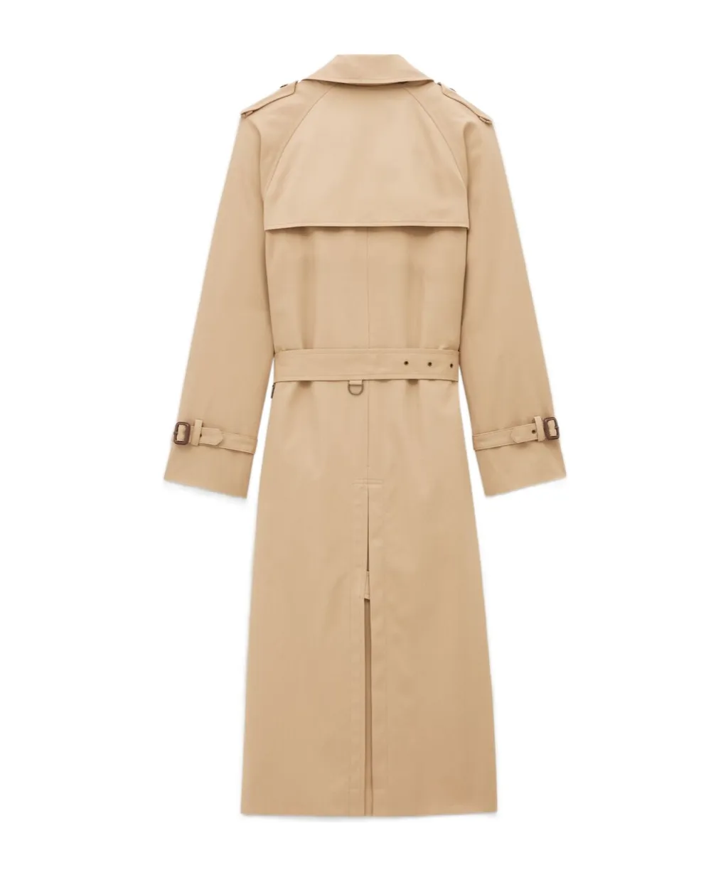 Saint Laurent Double-Breasted Belted Trench Coat