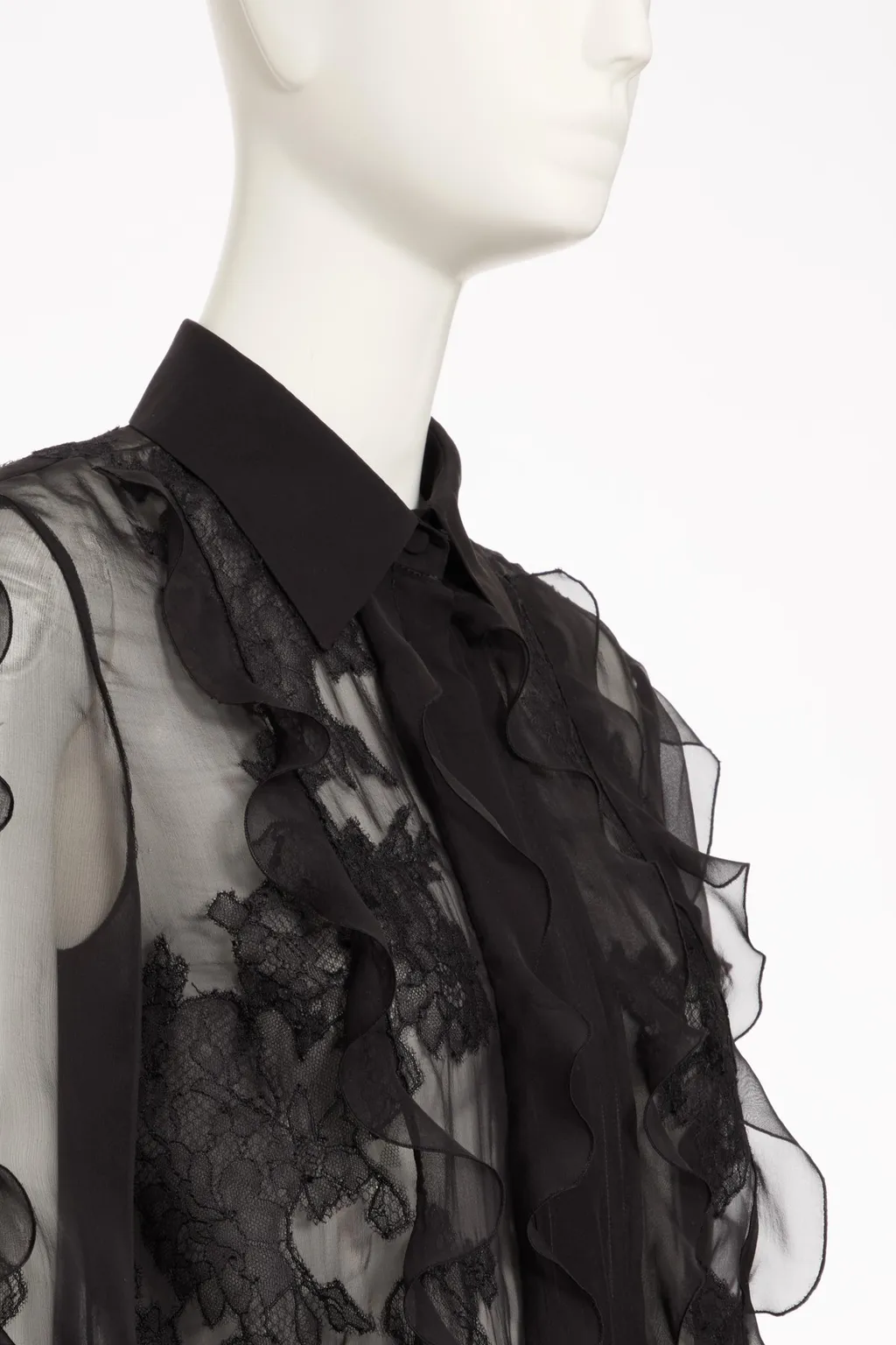 Valentino Garavani Sheer Floral Embroidered Blouse