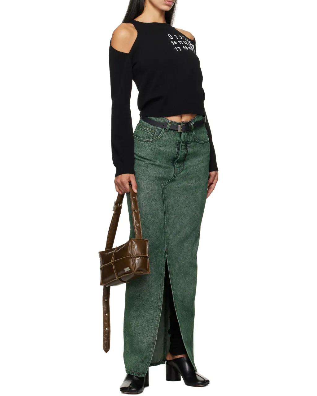 Long Denim Skirt