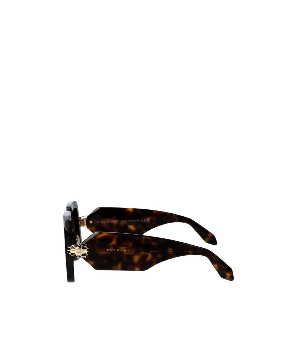 Bulgari Serpenti Forever Rectangular Frame Sunglasses