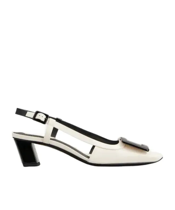 Roger Vivier Belle Vivier Slingback Pointed-Toe Pumps
