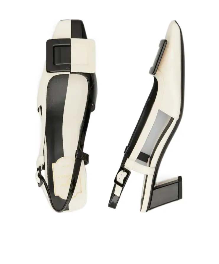 Roger Vivier Belle Vivier Slingback Pointed-Toe Pumps