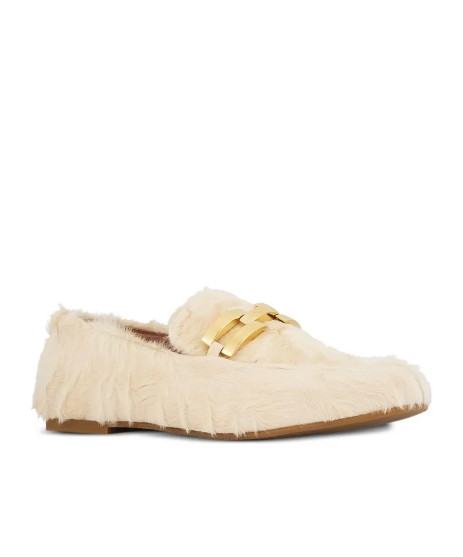 Aquazzura Furry Brandi Mocassins