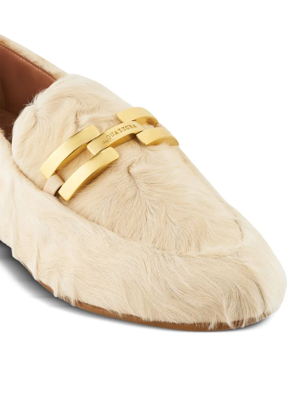 Aquazzura Furry Brandi Mocassins