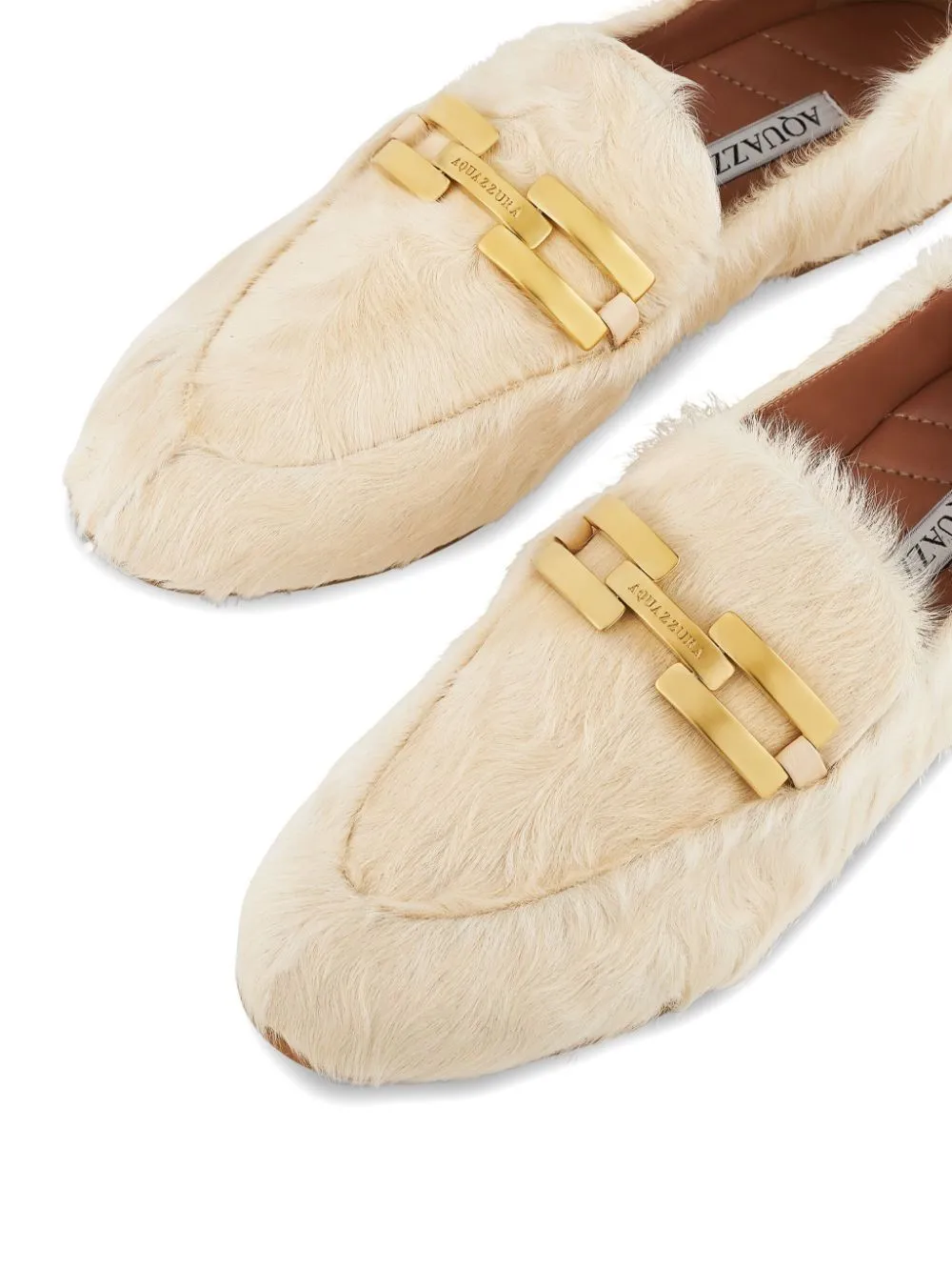 Aquazzura Furry Brandi Mocassins