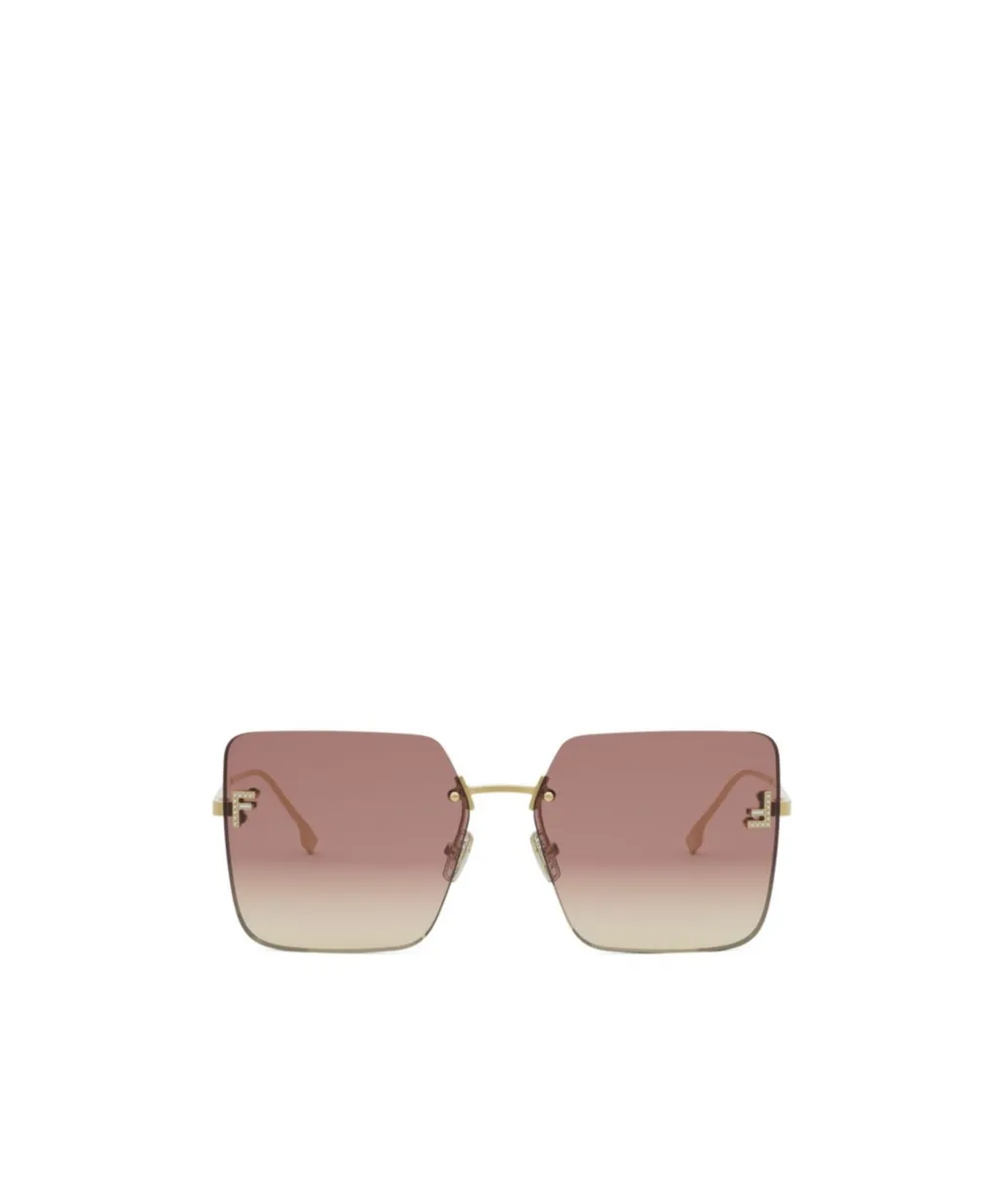 Fendi Eyewear Square Frameless Sunglasses