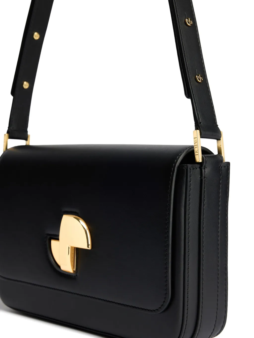 Patou Le Patou Lock Foldover Top Shoulder Bag