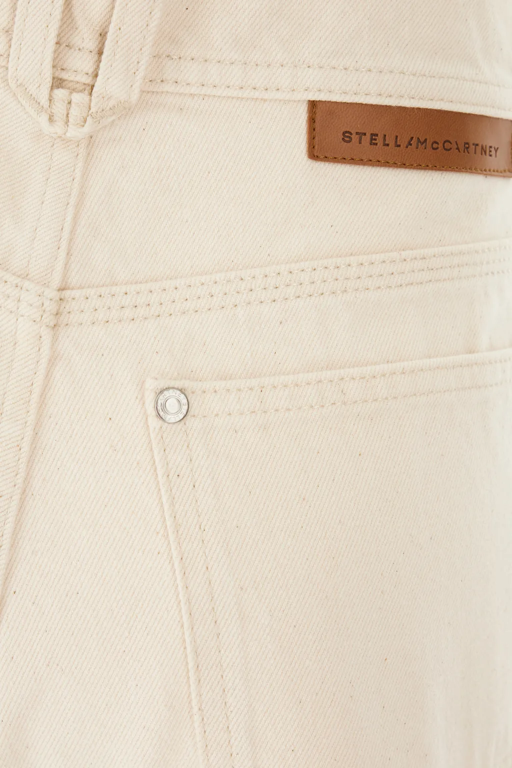 Stella Mccartney Side Lace-Up Detailed Twill Shorts