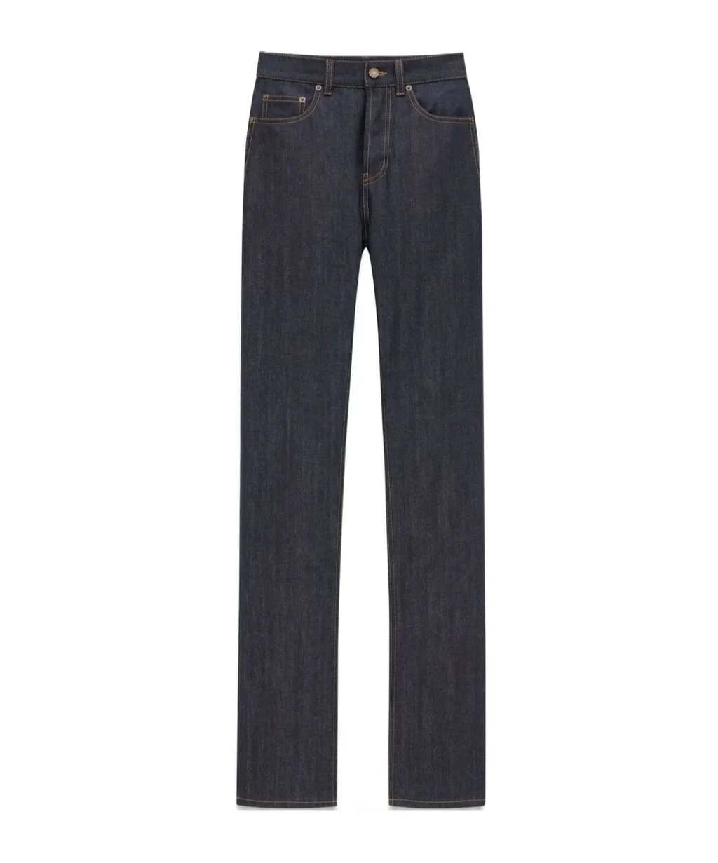 Saint Laurent 90's Logo Patch Jeans