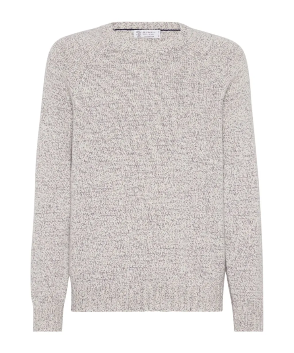 Brunello Cucinelli Marl-Knitted Crewneck Jumper