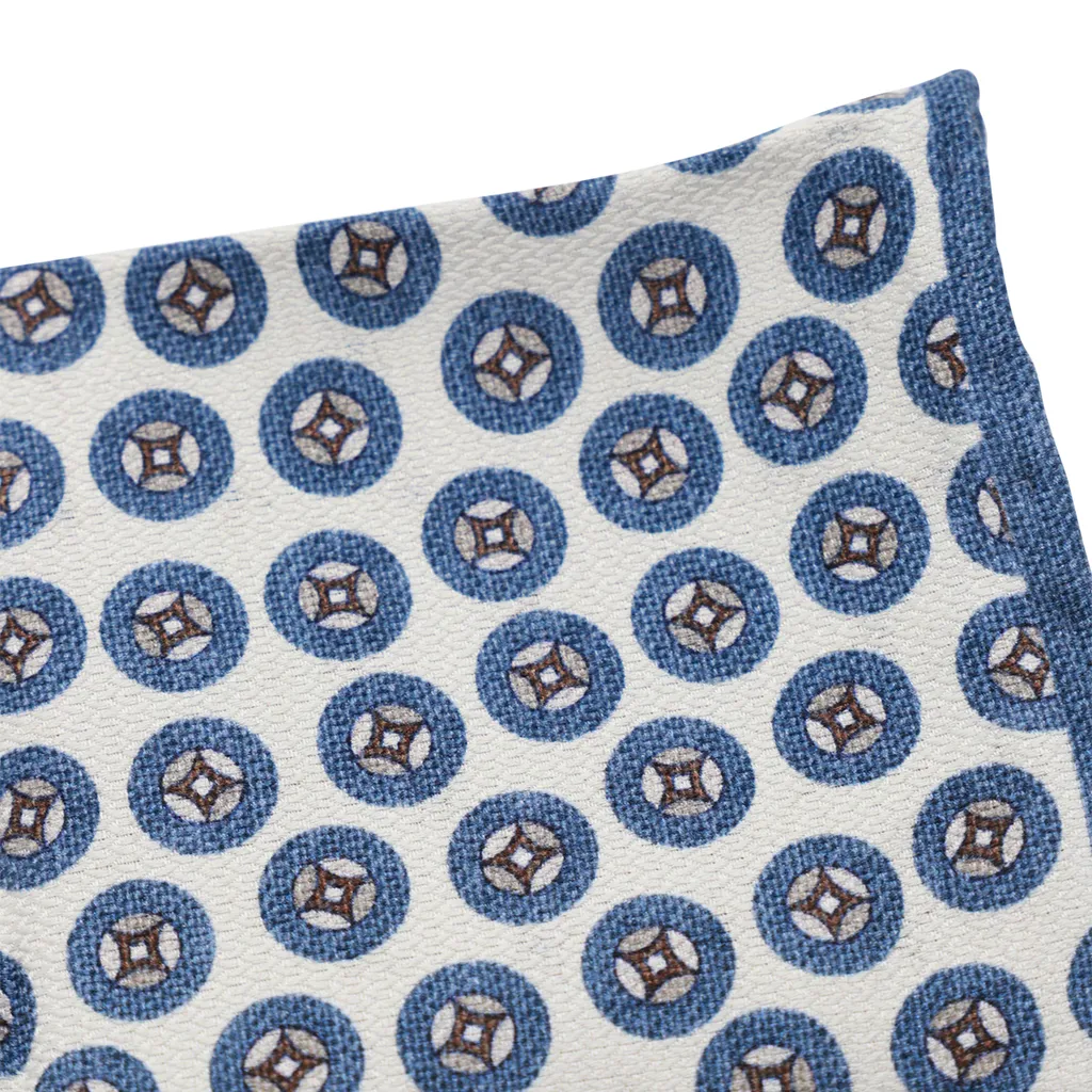 Brunello Cucinelli Logo Patch Graphic Printed Pocket Scarf