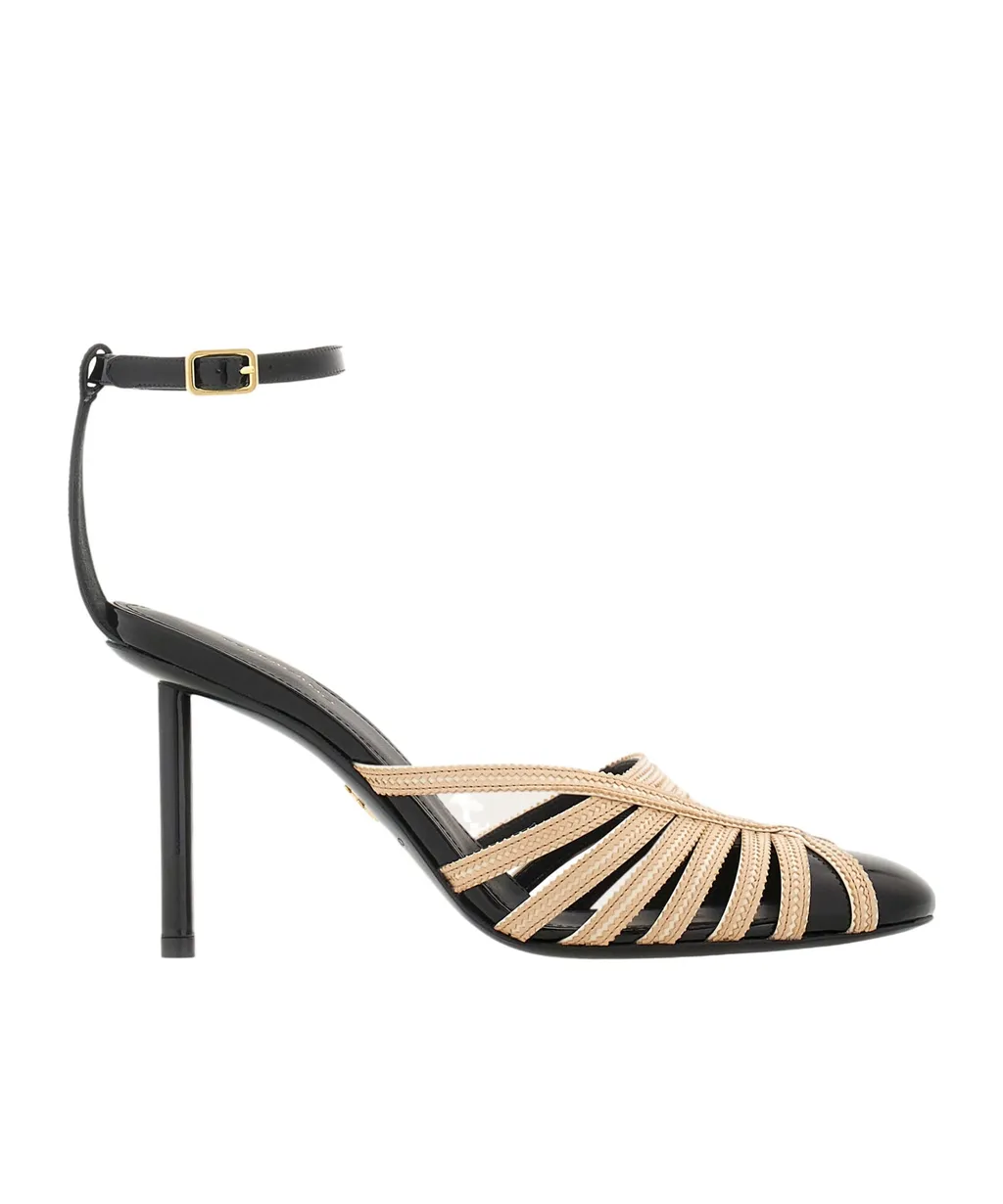 High-Heeled Sandals With Thin Ankle Straps
