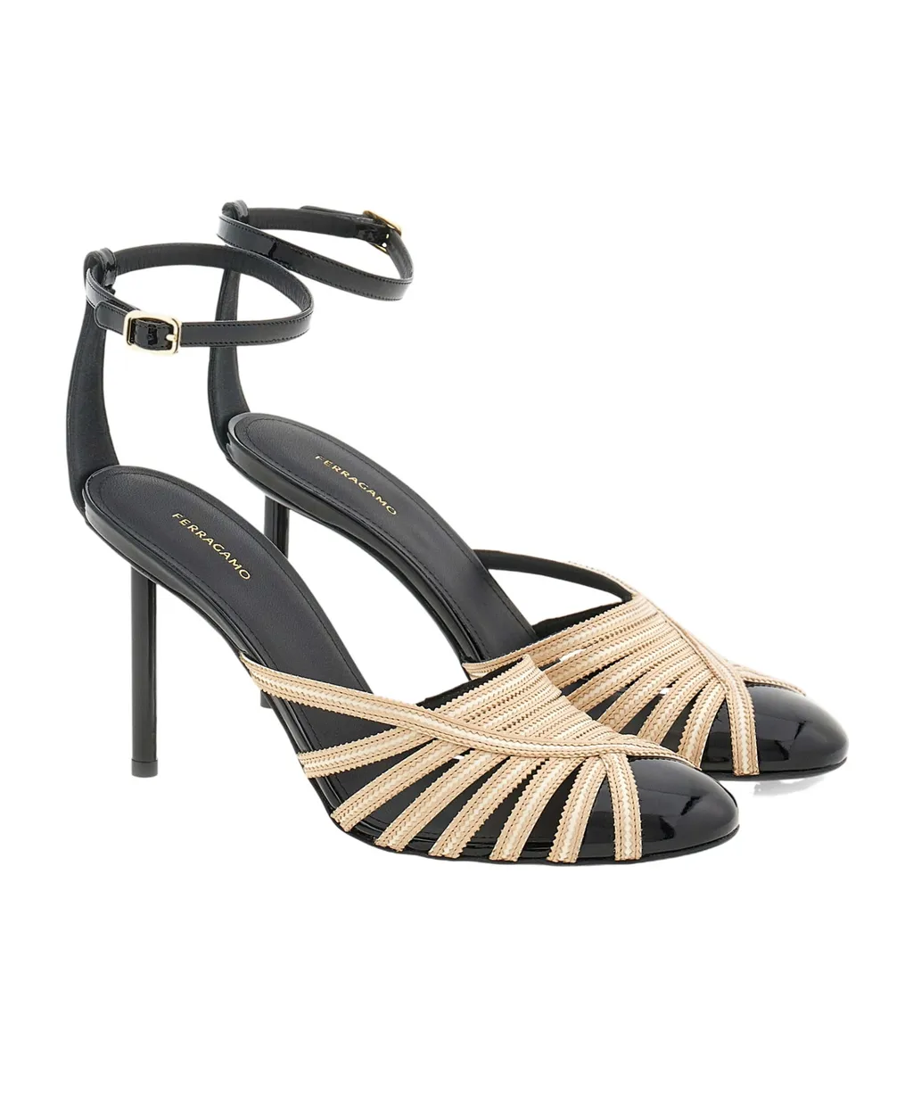 High-Heeled Sandals With Thin Ankle Straps