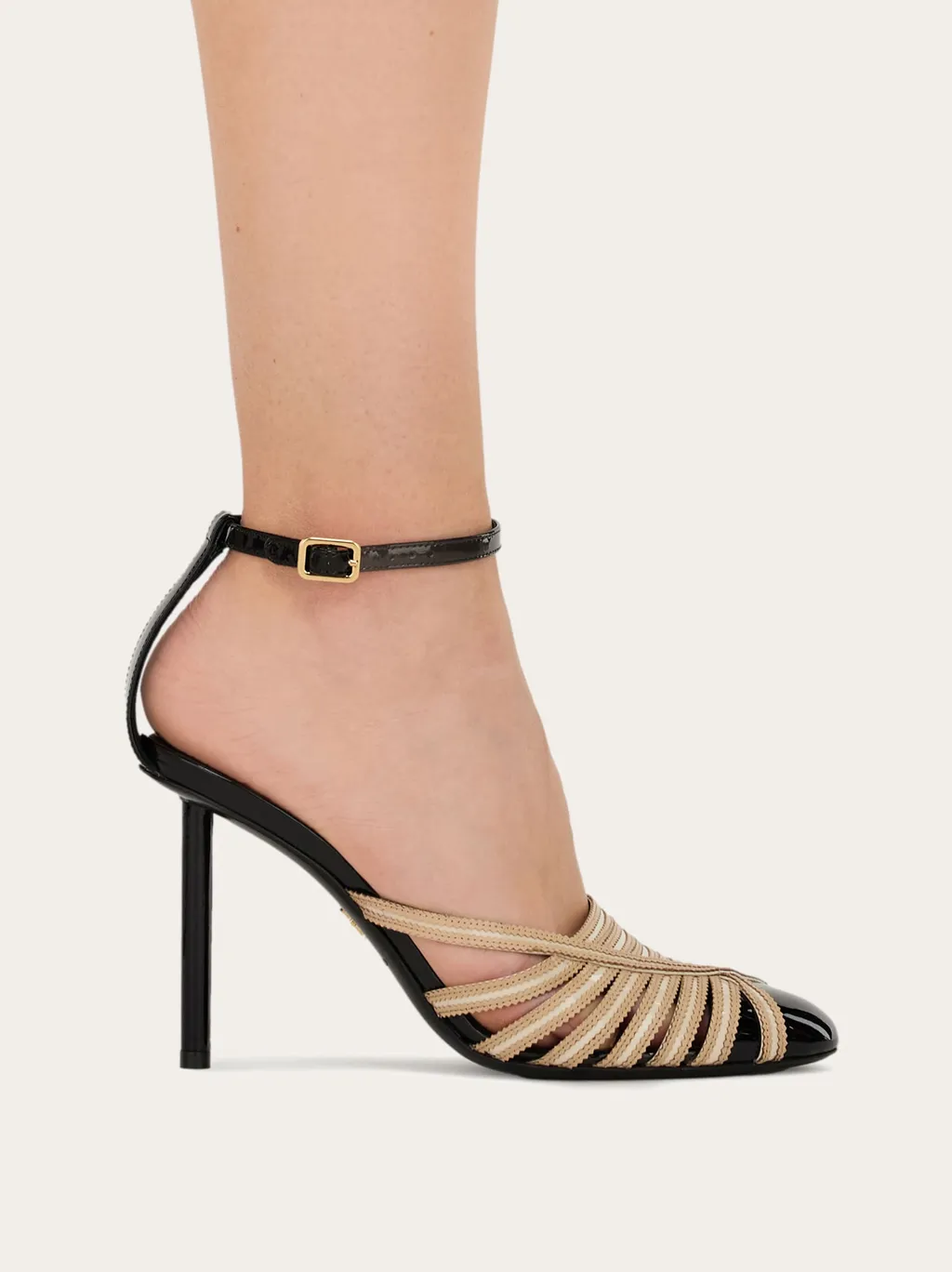 High-Heeled Sandals With Thin Ankle Straps
