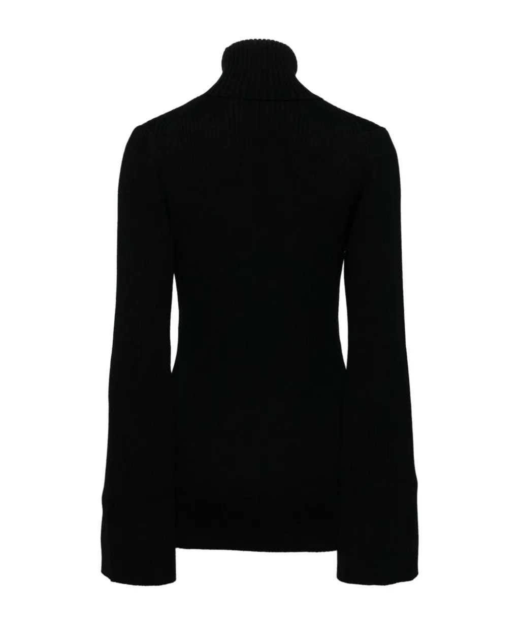 Junya Watanabe Long-Sleeved Ribbed Turtleneck Top