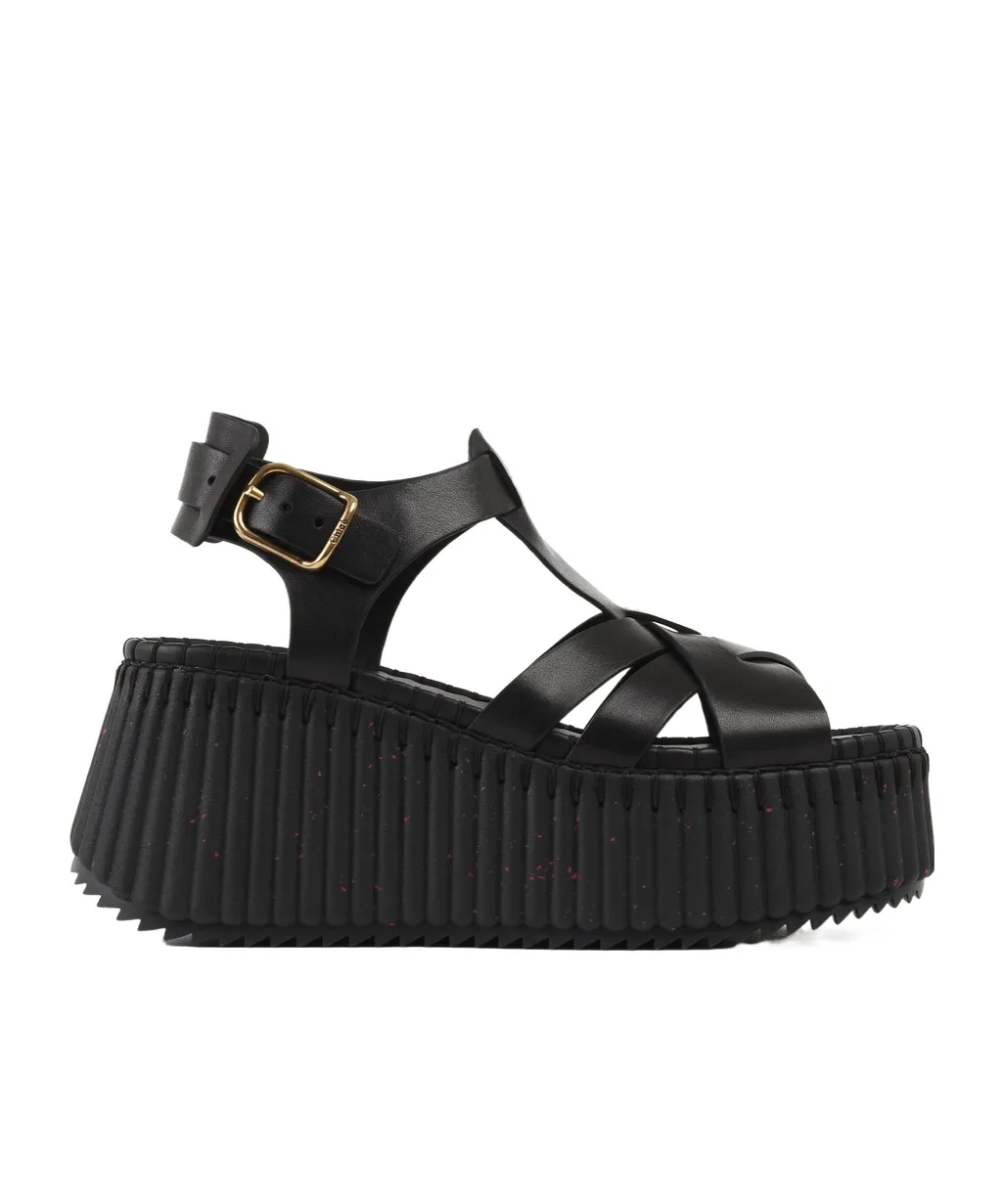 Chloé Nama Wedge Sandals