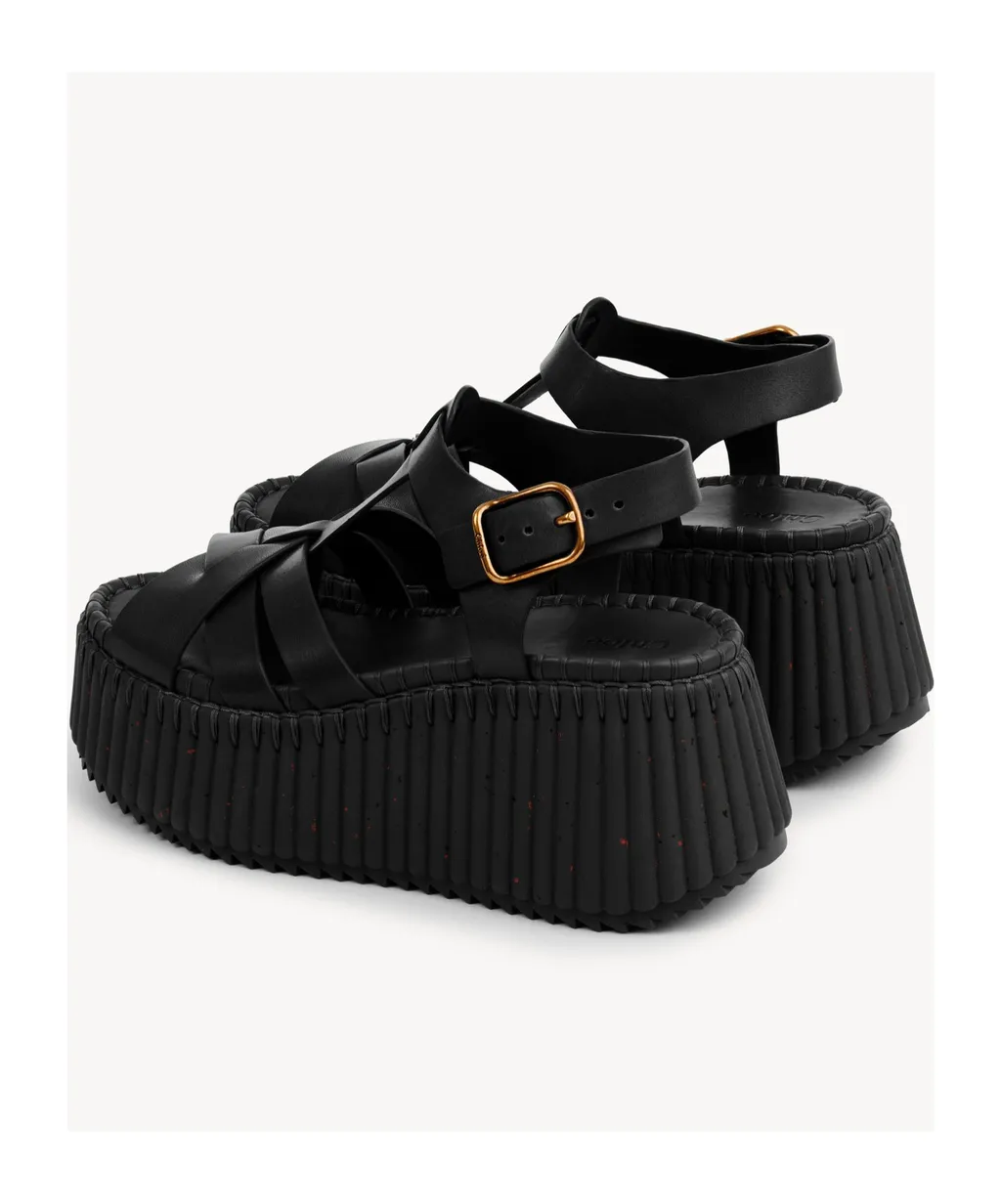 Chloé Nama Wedge Sandals