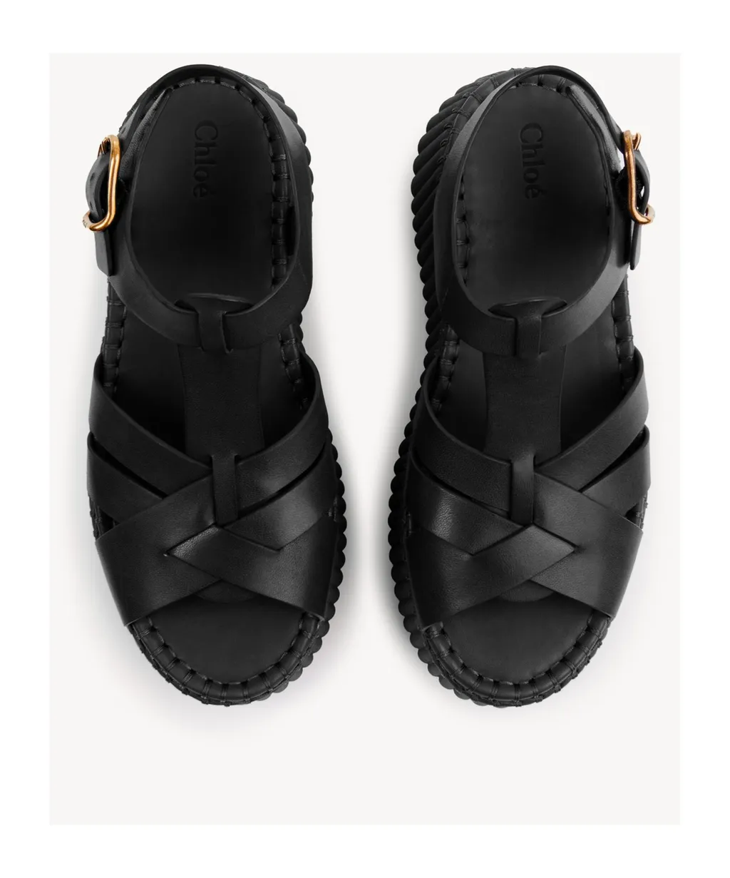Chloé Nama Wedge Sandals